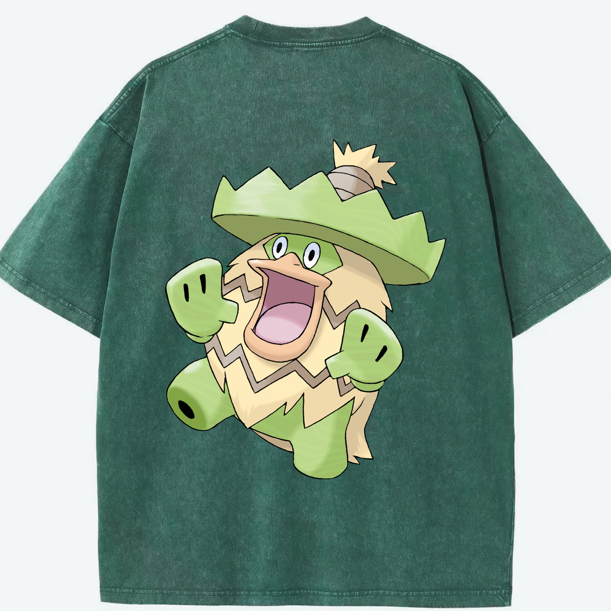 （画像用） ポケットモンスター Pokémon 綿100% ヴィンテージ風 半袖Tシャツ（背面プリント）